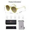 SOJOS Fashion Hexagon Round Sunglasses for Women Trendy Inspired Designer