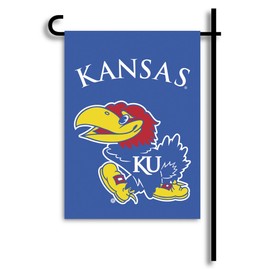 BSI NCAA Kansas Jayhawks 2-Sided Garden Flag, One Size (83114)