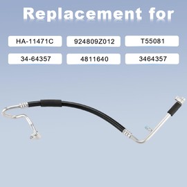 WATERWICH A/C Discharge Line Hose Assembly Compatible with Nissan Frontier 2001 L4 2.4L/V6 3.3L Replacement for HA-11471C 924809Z012 34-64357