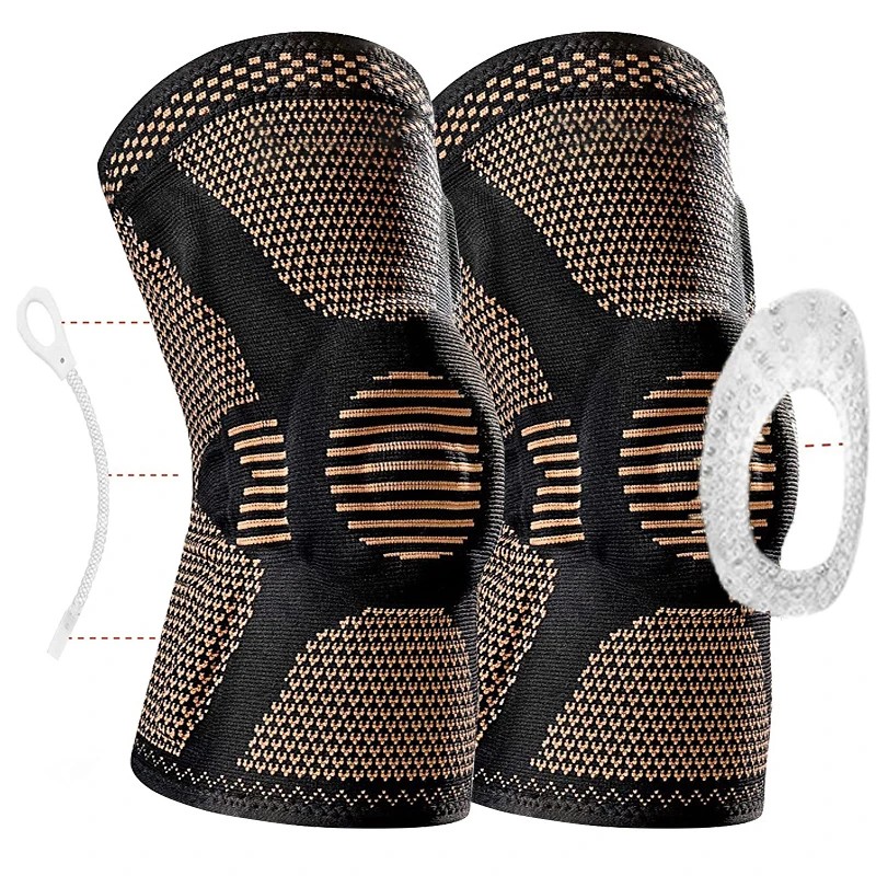 Toolzia Adjustable Orthopedic Knee Brace with Copper Nylon Support