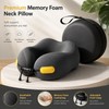 Memory Foam Travel Neck Pillow for Airplane & Daily Rest