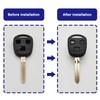 ECSiNG Pack of 2 3 Button Remote Control Key Box