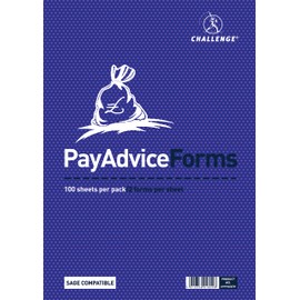 Challenge Pay Advice Form Pad (100 Sheets)