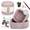 HÄKEL LIESE Crochet Set for Beginners - Small Basket, Crochet