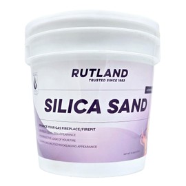 Rutland Silica Sand, Decorative Fireplace Sand, Base Layer Filler for Gas Log Fireplaces, 13 lb Pail