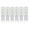 6pcs G9 LED Bulbs 7W Dimmable 360° Illumination Replacement Light
