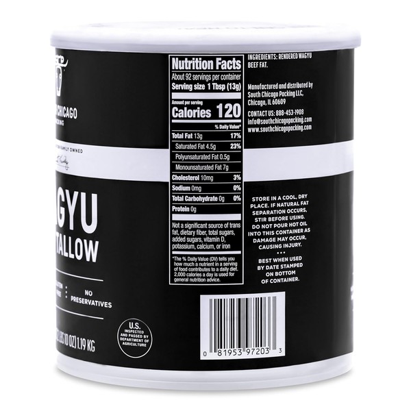 Wagyu Beef Tallow, 42 Ounces, Paleo-Friendly