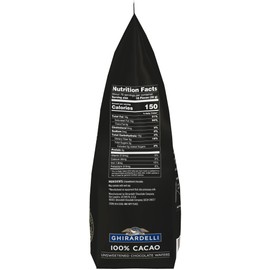 Ghirardelli 100% Unsweetened Wafers, 5lb bag with Ghirardelli Stamped Barista Spoon