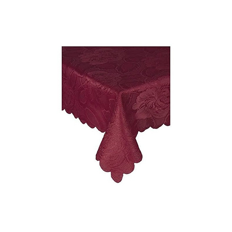 Emma Barclay Damask Rose - Jacquard Table Cloth in Wine
