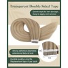 Ugeat Tape Real Hair Extensions, Blonde Highlight Remy Tape Extensions,