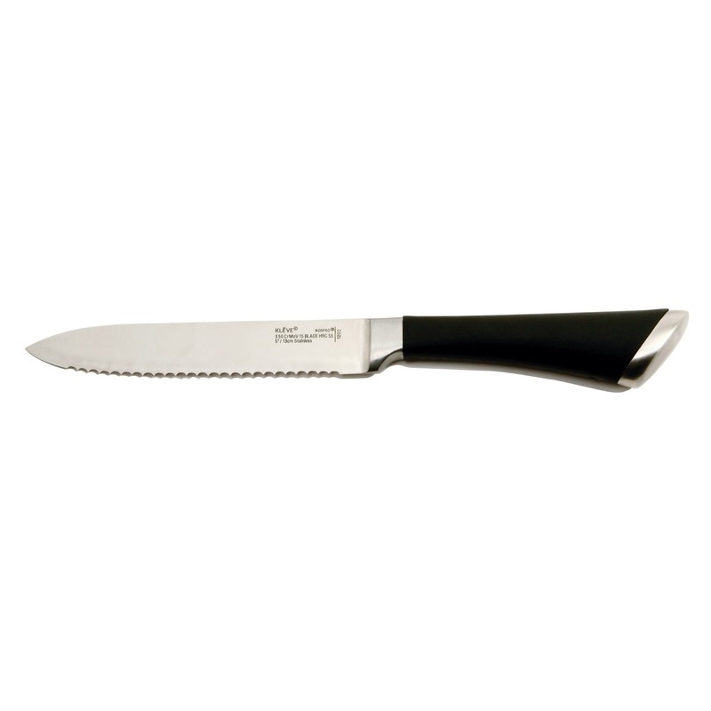 Norpro KLEVE Stainless Steel 5-Inch Serrated Utility Tomato Knife
