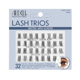 Ardell Individual Trios Eyelash, Black, Medium                                                                                                        