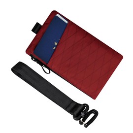 ALPAKA Zip Clutch Rojo Verdadero X-Pac VX21 – Cartera con Cierre y Organizador para Uso Diario - Fabricada con Material Resistente al Clima y Protección RFID - Tres Compartimentos Externos y Internos