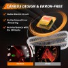 OFFKAT 2X Clear Switchback LED Front Parking Signal Light For