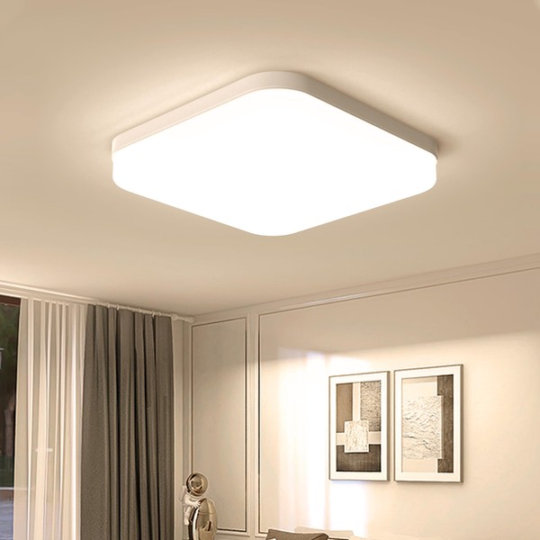 EASY EAGLE LED Ceiling Light Square: 3000 K Ceiling Light
