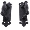 SKANDH 10" Inch Fleur Iron Pull Handle with Backplate, Heavy
