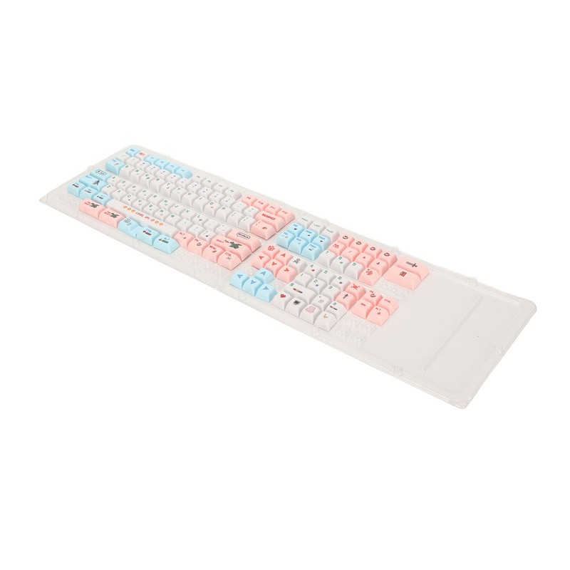 PBT Keyboard Keycaps 130 Keys Dye Sublimation Ergonomic Rich Colors