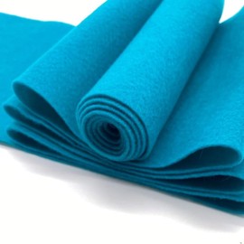 Ice Fabrics Craft Felt Fabric by The Yard - 72" Wide & 1.6mm Thick Acrylic Felt - Soft and Durable Turquiose Fabric for DIY Arts & Crafts, Decorations and More - Half Yard Turquiose