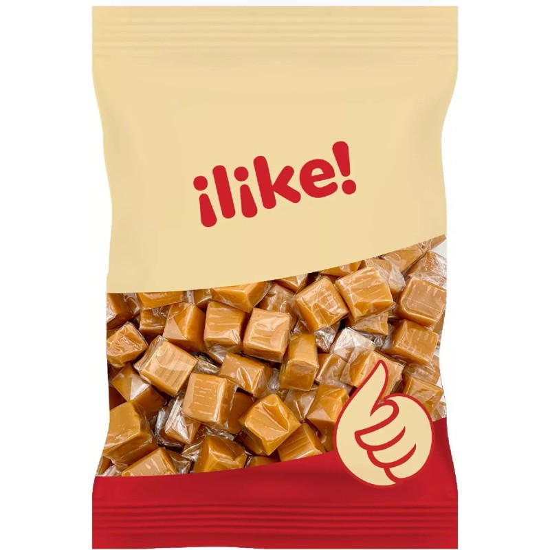 iLike! Vanilla Caramel Squares Candy, Individually Wrapped, 1,5 Pound Pack