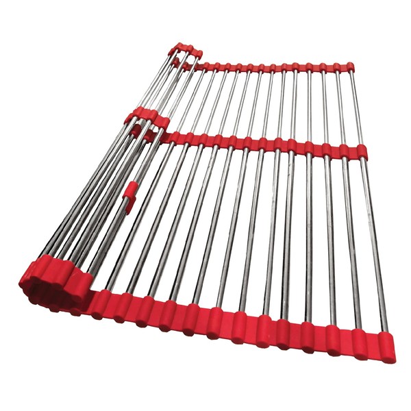 Total Rack Extra Wide Multipurpose Collapsible Dish Drying Rack Expands