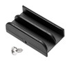 M6219 Sliding Shower Door Bottom Track (Black) Suitable for Top-Hung