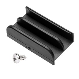 M6219 Sliding Shower Door Bottom Track (Black) Suitable for Top-Hung Sliding Shower Doors Shower Door Track, 1/2-inch Slot, Suitable for 7/16-inch Thick Glass Shower Doors Plastic Track M6219 (1 pack)