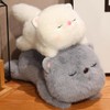 Cat Stuffed Animal -Soft Plush Kitten Pillow, Cute Fluffy Toy