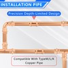 YVSKM 1/2" Copper Press Fittings Assortment Kit – 2 Tees,