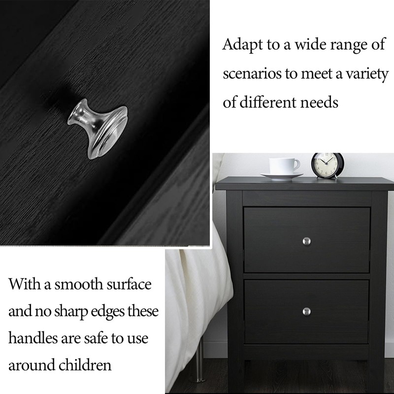 XMDROU 8PCS Cabinet Knobs, 29 x 21 MM Round Cupboard