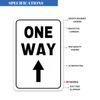 One Way Arrow Sign Street Metal Signs Road Wall Decor
