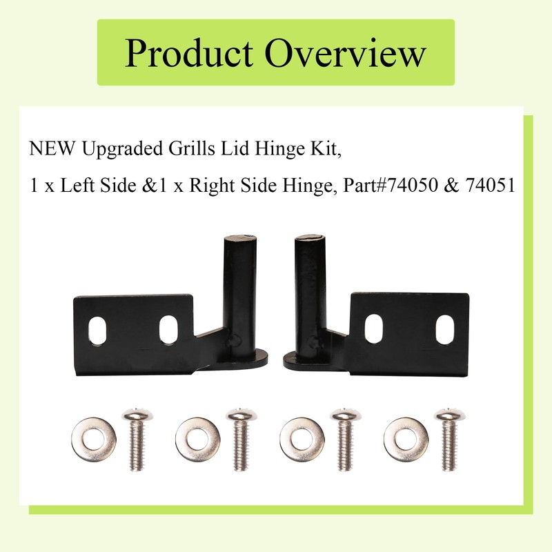 WFCYX 74050 & 74051 Grills Lid Hinge Kit Compatible with