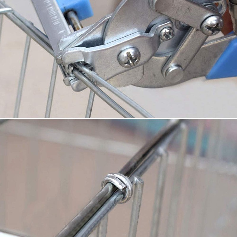 MUALROUS Hog Ring Plier Wire Cage Pliers with 600PCS M