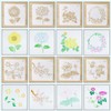 Samcos Drawing Template Stencil Sheet, Set of 20, Openwork Carving,