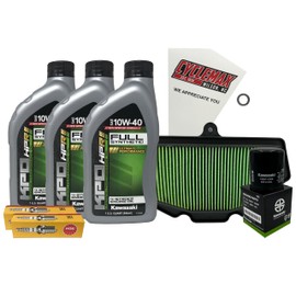 Cyclemax Full-Synthetic KPO Tune-Up Kit compatible with 2023-2025 Kawasaki NINJA ZX-4R