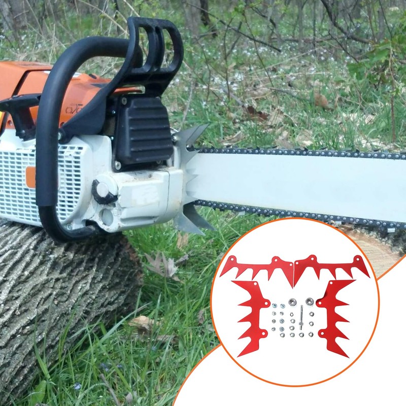 Mtanlo Dual Felling Dog Bumper Spikes Chain Catcher Set for