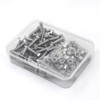 M5-0.8 x 10mm 80PCS Hex Head Screws Bolts and Nuts
