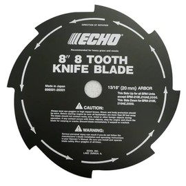 Genuine OEM ЕCHО 8 in. 8-Tooth Grass&Weed Blade 69600120331 for SRM Trimmers