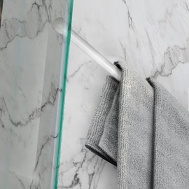 Rod Desyne 1/3" Round Spring Tension Rod, 7-11.8 inch (Set of 2), White