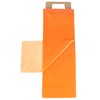 CleverDelights Orange Newspaper Bags - 7.5" x 21" - 100