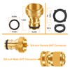 FRQNTKPA Garden Hose Quick Connector, No-Leak 3/4 Inch GHT Thread