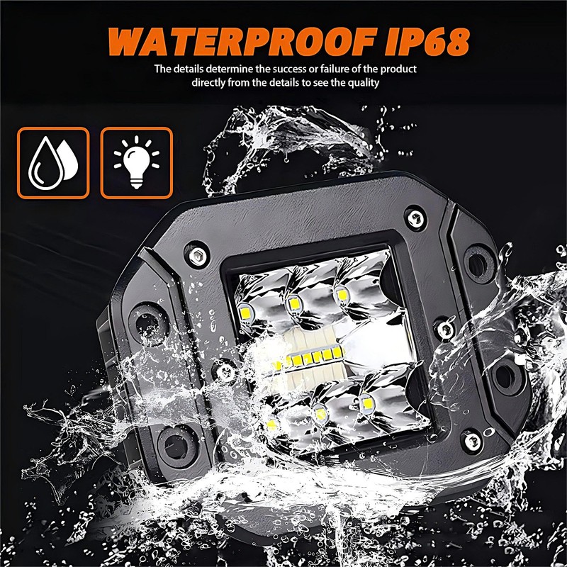WELLIT LED Work Light 12 V 24 V 2 x