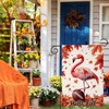 Welcome Fall Flamingo Football Garden Flag For Outside 12x18 Double