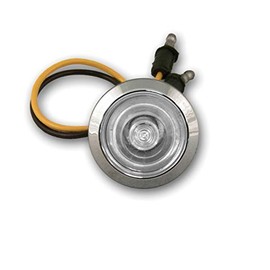 RoadWorks | Amber Bullseye Light with Clear Lens | 08240C