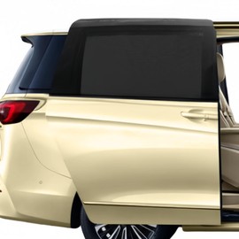 Pack of 2 Mesh Material Sun Protection Car Mesh for MPV Sliding Door, Single Layer Sun Protection for Large Square Car SUV MPV Van, with UV Protection and Breathability Function