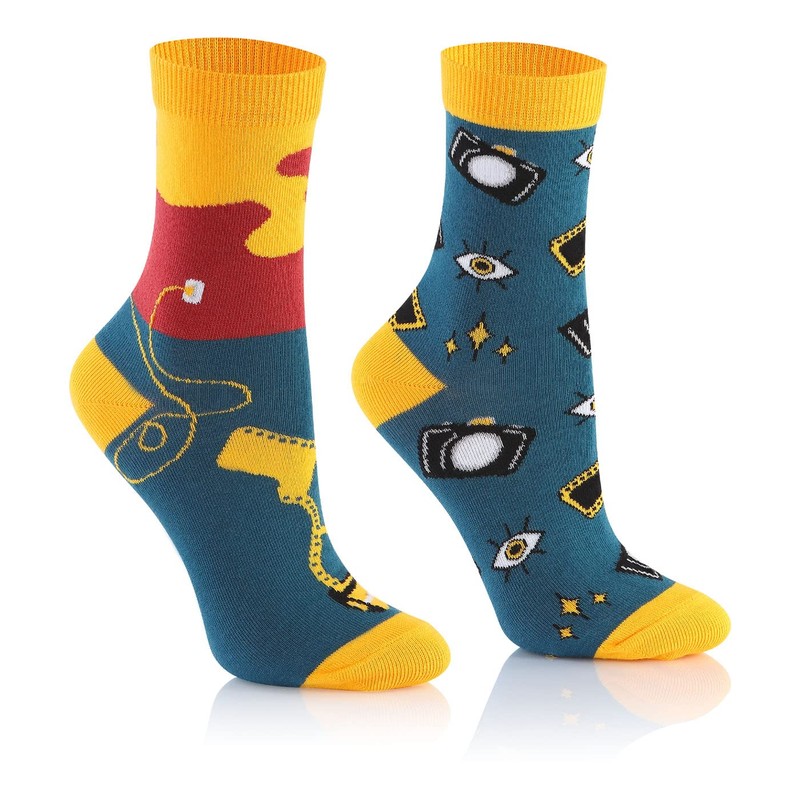 TODO Colours Funny Children's Socks with Motif for Girls, Boys,