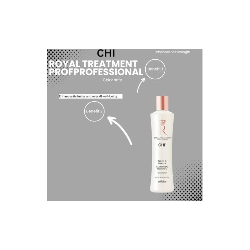 CHI Royal Treatment Bond & Repair Champú, profesional, sin sulfatos