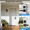 Exterior Door Handle and Deadbolt Set, 1 Pack, 6 Same