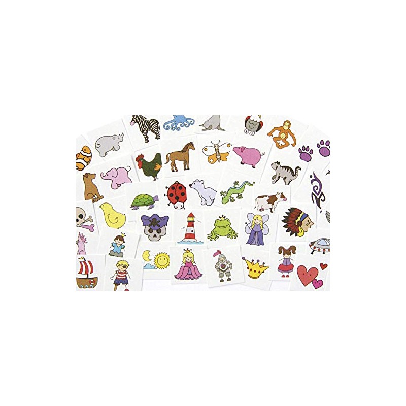 Eduplay 130072 Kiga Set 50 Pcs.'' Tattoos, Multi Colour, One