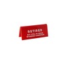 CGB Giftware | Red Acrylic Desk Sign ‘Retired But Still