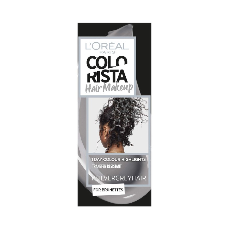 L'Oreal Colorista Hair Makeup Silver Grey Brunette Temporary Hair Colour